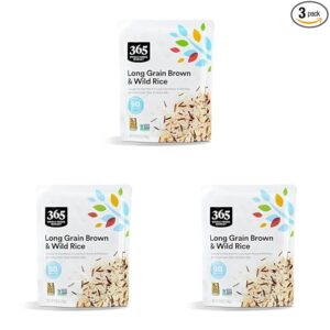 365 by Whole Foods Market, Long Grain Brown and Wild Rice, 8.8 Ounce (Pack of 3)