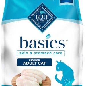 Blue Buffalo Basics Grain-Free Dry Cat Food, Skin & Stomach Care